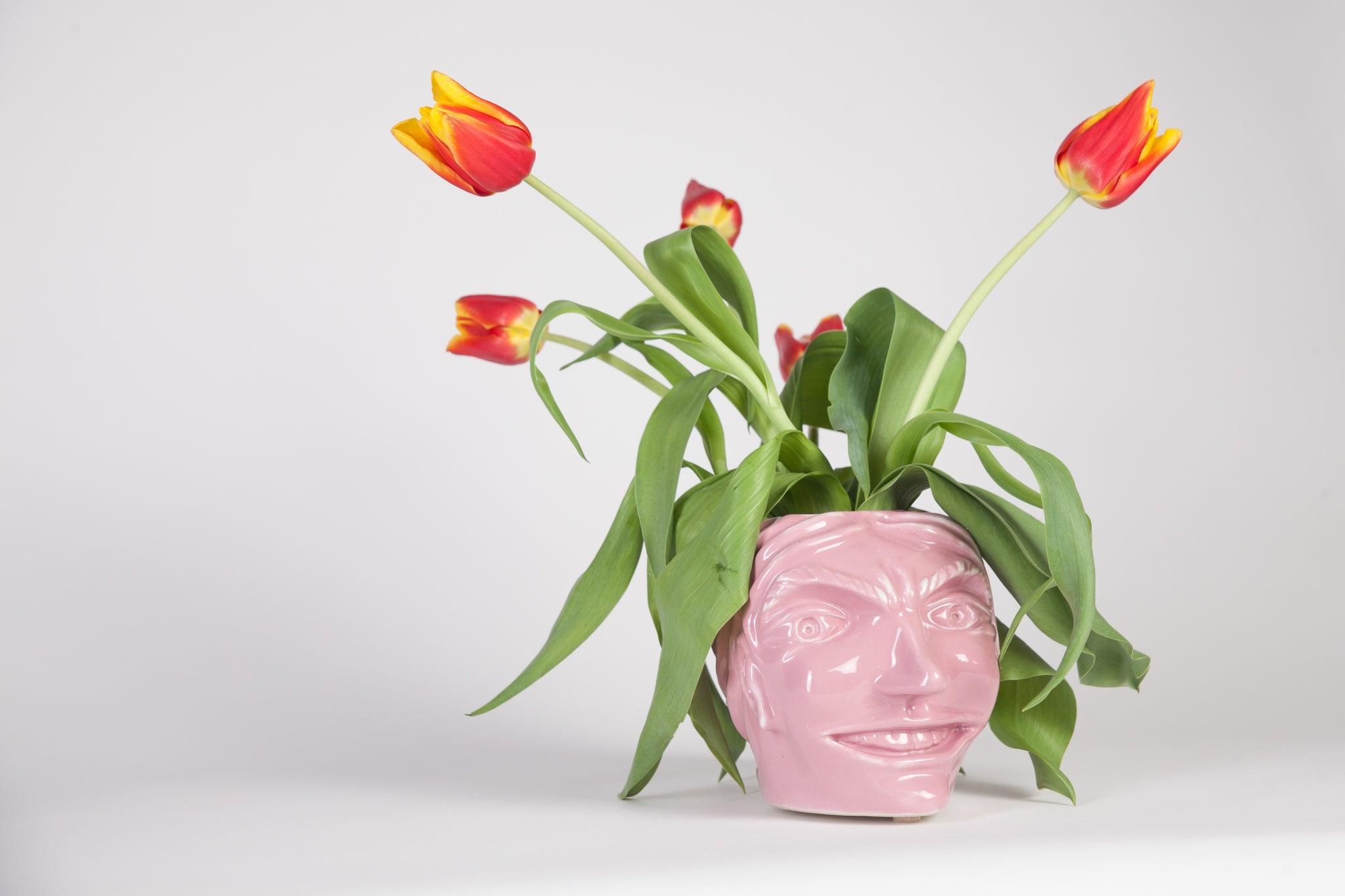 A head vase (pink)