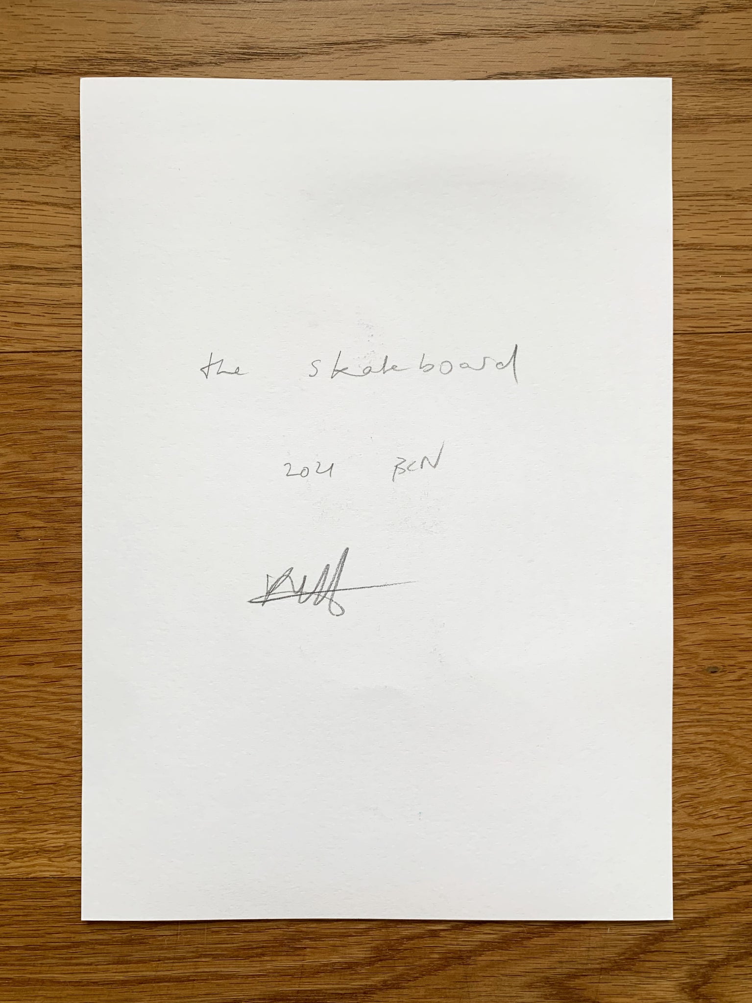 The Skateboard, 2021