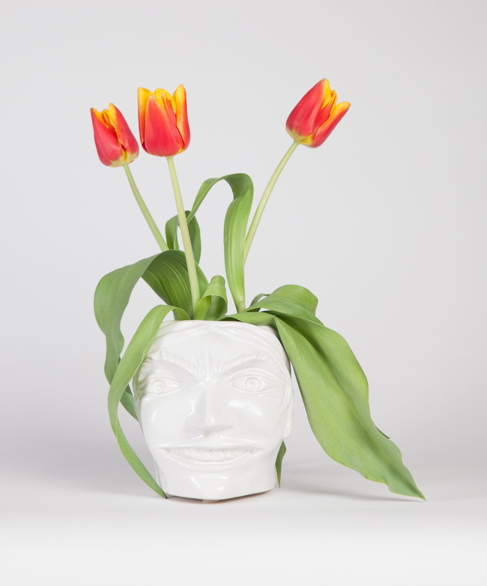 A head vase (white)