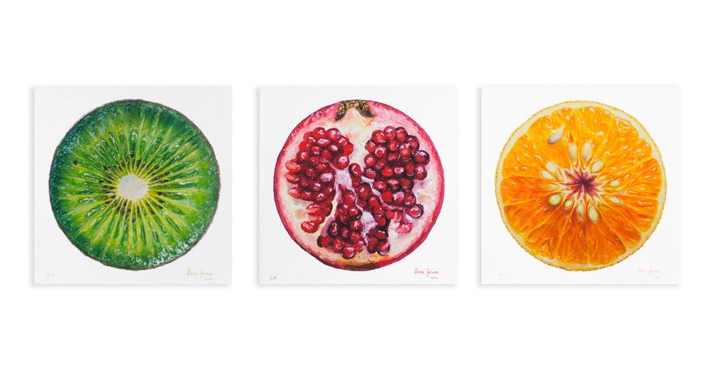 Fruit Portrait Triptych, edition of 85