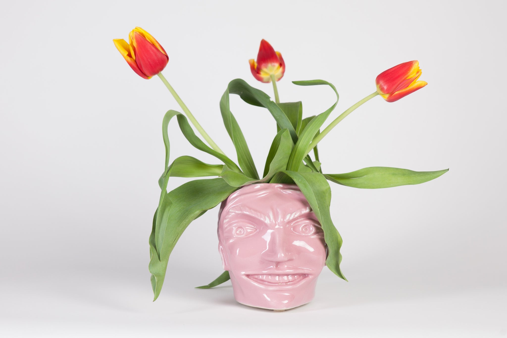 A head vase (pink)